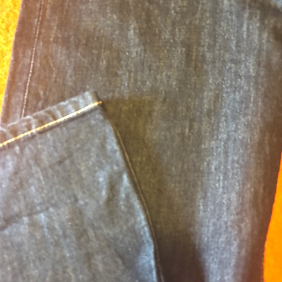 Zara dark wash mid-rise wide leg full length jeans NWT - Picture 4 of 10